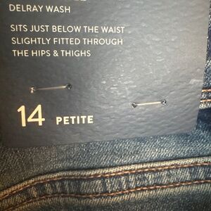 2 pair J. Jill nwt Authentic Fit Slim Ankle Jeans crop Delray blue wash 14p